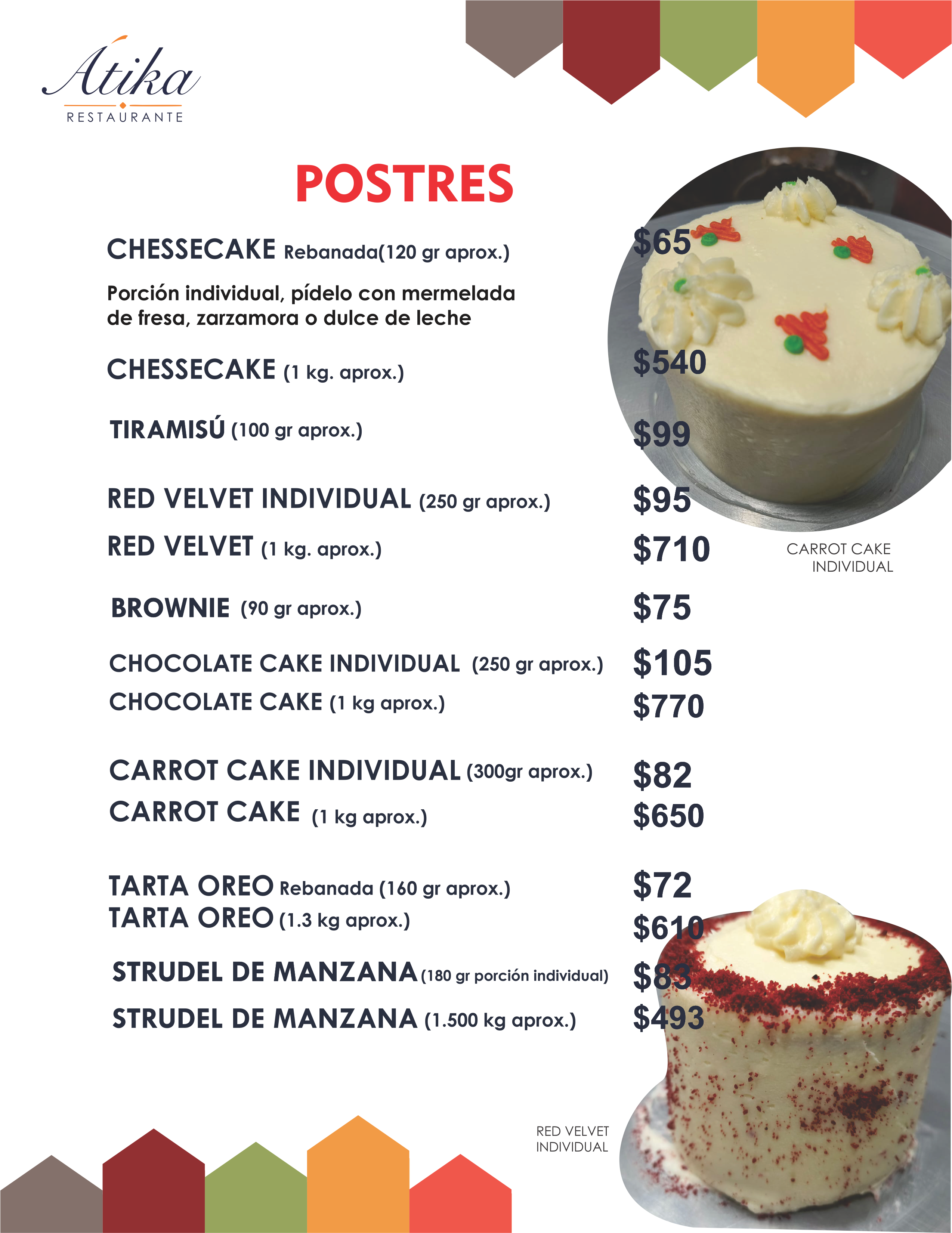 Postres ATIKA Restaurante
